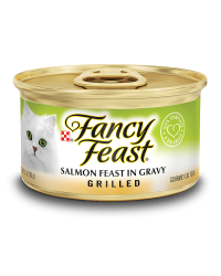 שימורים לחתול פנסי פיסט גריל סלמון 85 גרם Fancy Feast