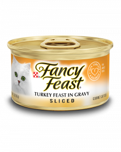 שימורים לחתול פנסי פיסט נתחי הודו ועוף 85 גרם Fancy Feast