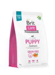 בריט קר כלב גור בינוני/קטן 3 ק"ג סלמון ותפוח אדמה נטול דגנים Brit Care