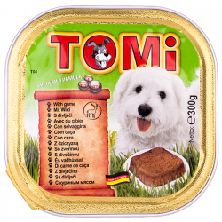 טומי מעדנית לכלב בשר צייד 300 גרם Tomi
