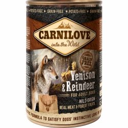 קרנילאב מזון רטוב מלא לכלבים אייל וצבי נטול דגנים 400 גרם – Carnilove