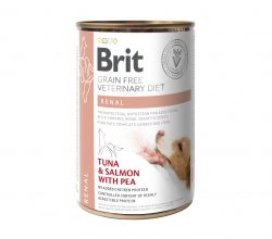 בריט תזונה וטרינרית לכלבים רנל שימורים 400 גרם Brit Veterinary Diet
