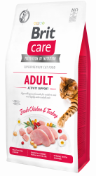 בריט קר חתול בוגר אקטיביטי נטול דגנים 7 ק"ג Brit Care