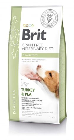 בריט תזונה וטרינרית לכלבים דיאבטיק 12 ק”ג Brit Veterinary Diet
