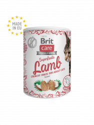 בריט קר חטיף סופר-פרוט לחתול עם כבש 100 גרם Brit care