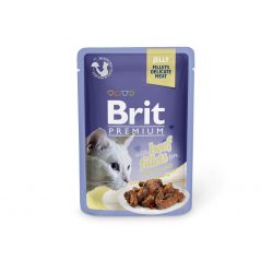 בריט פרימיום דליקט בקר בג’לי לחתול 85 גרם Brit Premium Delicate