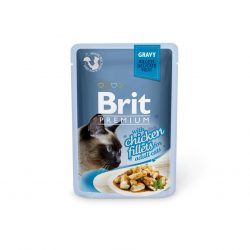 בריט פרימיום דליקט עוף ברוטב לחתול 85 גרם Brit Premium Delicate