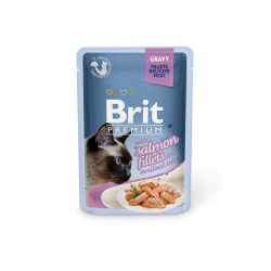 בריט פרימיום דליקט סלמון ברוטב לחתול 85 גרם Brit Premium Delicate