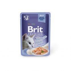 בריט פרימיום דליקט סלמון בג’לי לחתול 85 גרם Brit Premium Delicate