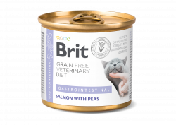 בריט תזונה וטרינרית לחתולים גסטרו אינטסטינל שימורים 200 גרם Brit Veterinary Diet