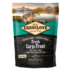קרנילאב כלב בוגר כל הגזעים קרפיון ופורל נטול דגנים 1.5 ק”ג – Carnilove