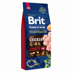 בריט פרימיום כלב מבוגר גזע גדול 15 ק"ג עוף Brit Premium