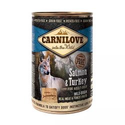 קרנילאב מזון רטוב מלא לכלבים סלמון והודו נטול דגנים 400 גרם Carnilove
