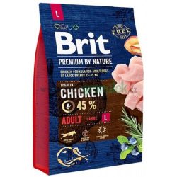בריט פרימיום כלב בוגר גזע גדול 3 ק”ג עוף Brit Premium