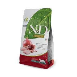 נאטורל אנד דלישס לחתול עוף ורימון מופחת דגנים 1.5 ק"ג N&D