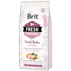 בריט פרש כלב גור עוף ודוחן 12 ק”ג Brit Fresh