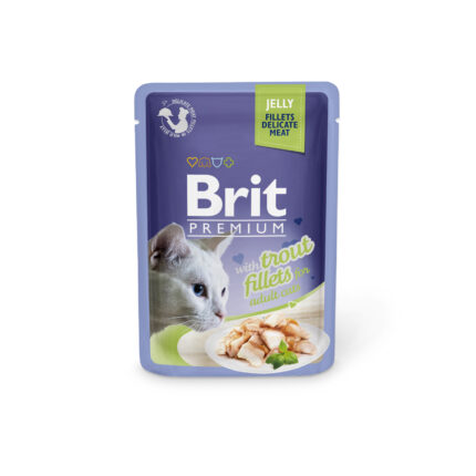 בריט פרימיום דליקט פורל בג'לי לחתול 85 גרם Brit Premium Delicate