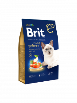 בריט פרמיום לחתול בוגר סלמון 1.5 ק"ג Brit premium
