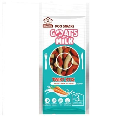Twist stix - בטעם גזר וחלב עיזים 80 גרם