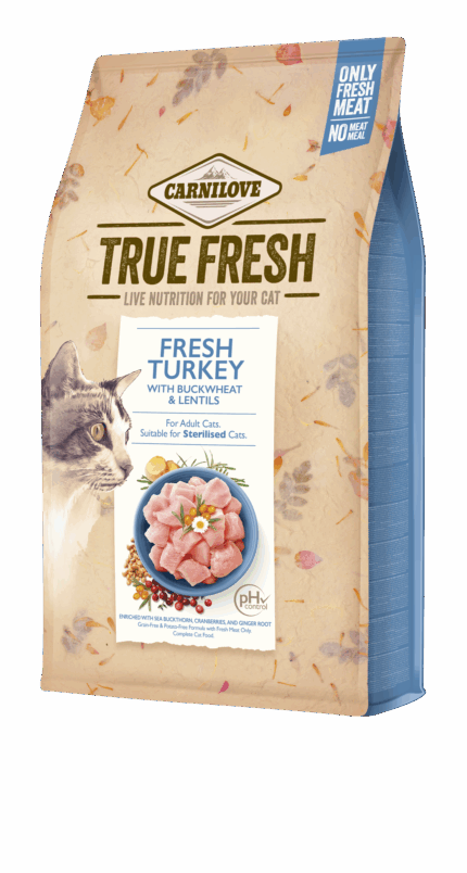 קרנילאב True Fresh לחתול ע"ב הודו 4.8 קג