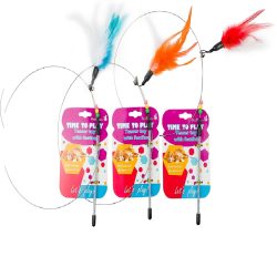 חכת נוצה עם חוט ברזל