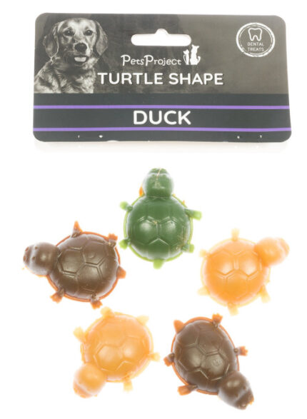 צב דנטאלי  S  ממולא בברווז 65 גרם 5 יחידות PetsProject