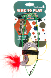 ציפור תליה עם CATNIP ונוצה PetsProject