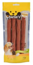 חטיף צ`רליז רול בקר עטוף בשר בקר 180 גרם Charlie's