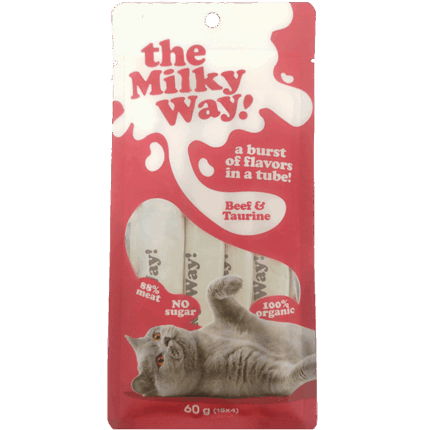 חטיף שלוקים מילקי-ווי בקר וטאורין 4 יח` 60 גרם Milky Way