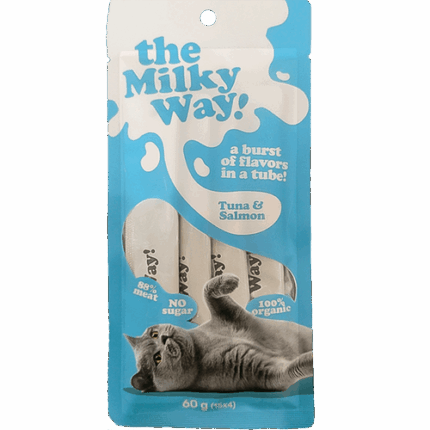 חטיף שלוקים מילקי-ווי טונה וסלמון 4 יח` 60 גרם Milky Way
