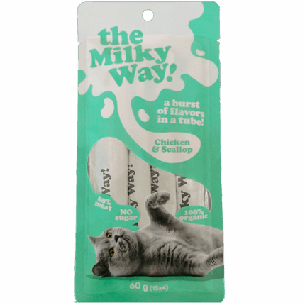 חטיף שלוקים מילקי-ווי עוף וצדפות 4 יח` 60 גרם Milky Way