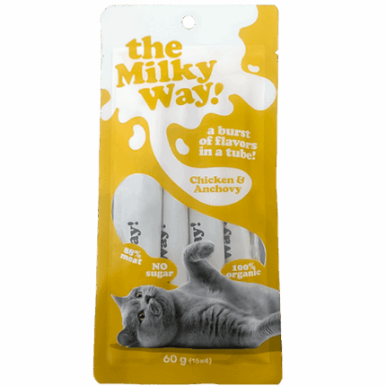 חטיף שלוקים מילקי-ווי עוף ואנשובי 4 יח` 60 גרם Milky Way