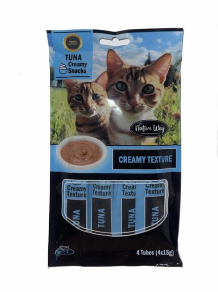 שלוקים לחתול נייטיב וואי בטעם טונה 4 יחידות Native Way