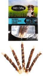 חטיף נייטיב וואי מקל באפלו עטוף בסלמון ודג קוד 80 גרם Native way