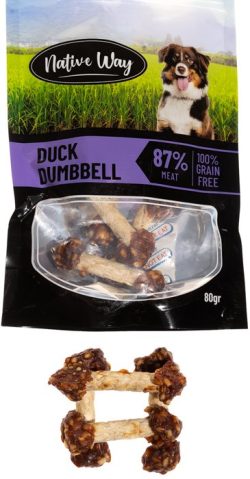 חטיף נייטיב וואי משקולות ברווז 80 גרם Native way