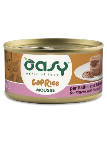 אואסי מעדן מוס סלמון לגורי חתולים 85 גרם Oasy MOUSSE