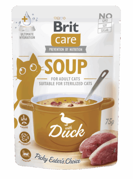 בריט קר מרק לחתול ברווז 75 גרם Brit Care SOUP