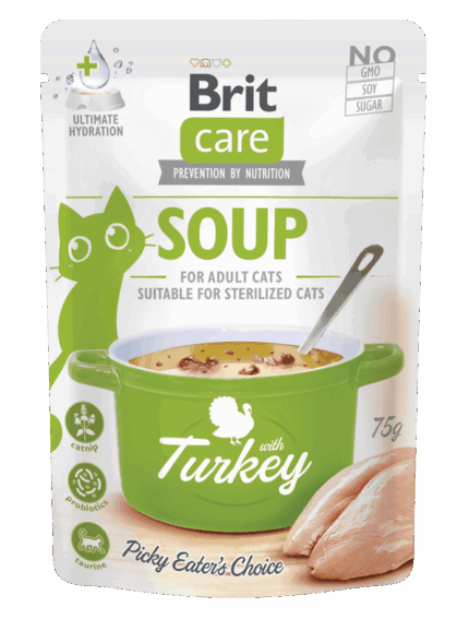 בריט קר מרק לחתול הודו 75 גרם Brit Care SOUP