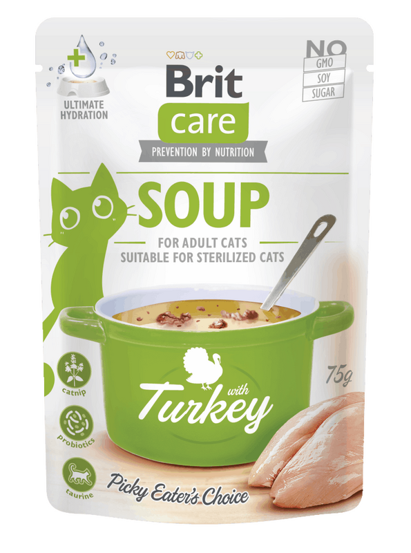 בריט קר מרק לחתול הודו 75 גרם Brit Care SOUP