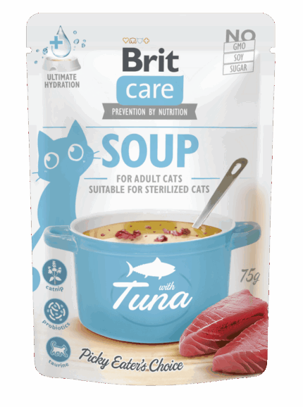 בריט קר מרק לחתול טונה 75 גרם Brit Care SOUP