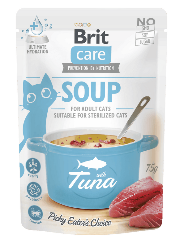 בריט קר מרק לחתול טונה 75 גרם Brit Care SOUP