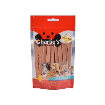 חטיף צ`רליז רצועות כבש 80 גרם Charlie’s