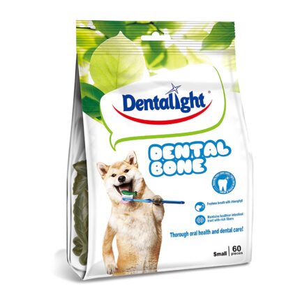 חטיף דנטלי לכלב דנטל פיור 60 יחידות 540 גרם Dentalight denta-bone
