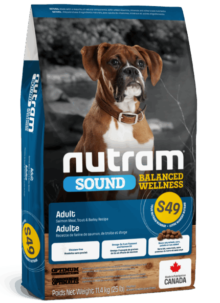 נוטרם S49 בוגר ע"ב סלמון 11.4 ק"ג Nutram