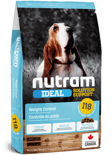 נוטרם I18 בוגר לייט ע"ב עוף ואפונה 11.4 ק"ג Nutram
