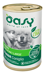 אואסי שימורים מונו פרוטאין ארנבת 400 גרם OASY