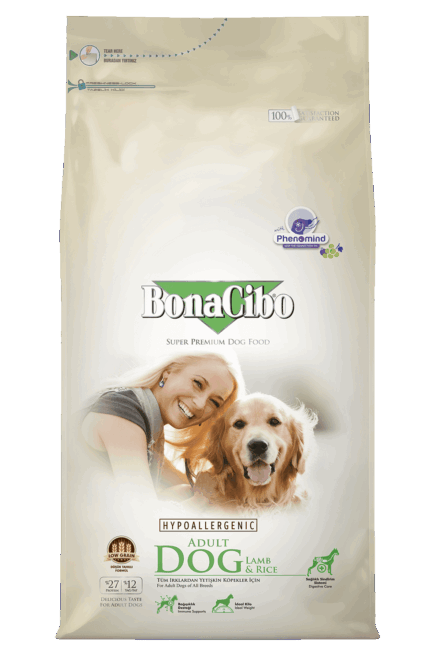 בונאסיבו לכלב בוגר גזע קטן כבש ואורז 4 ק"ג BonaCibo