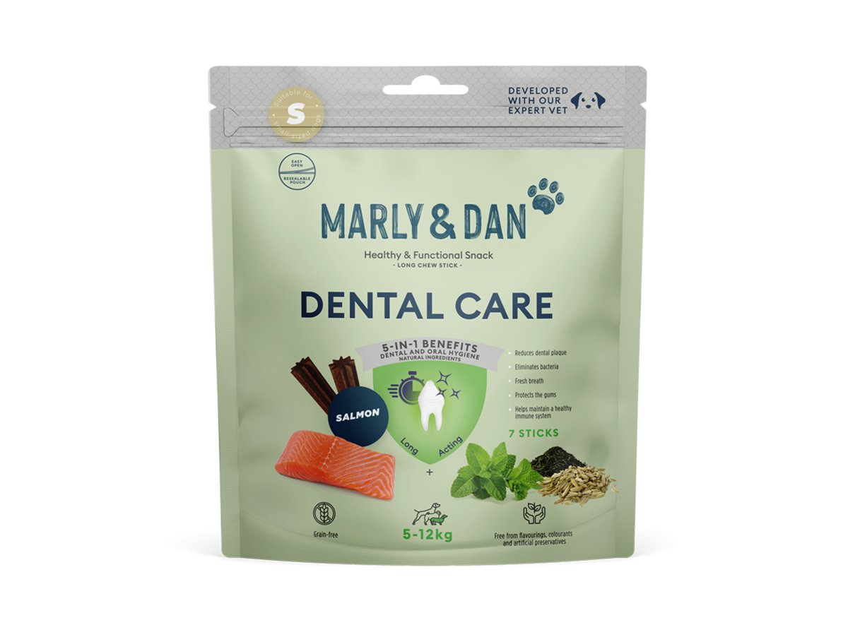MARLY&DAN חטיף דנטלי S לכלבים 7 יחידות 100 גרם