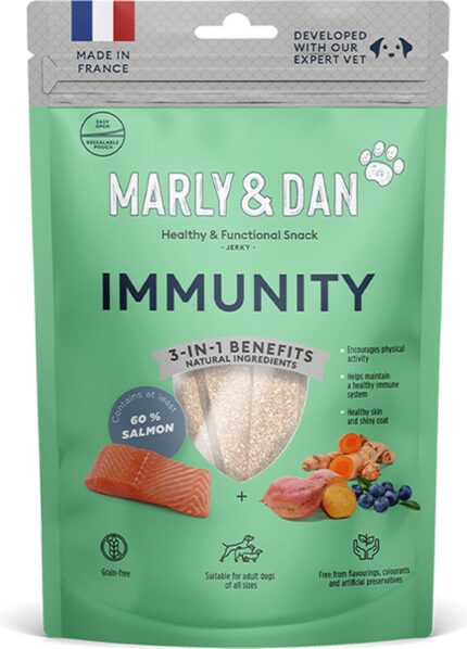 MARLY&DAN חטיף ג'רקי לכלבים אמיוניטי 80 גרם