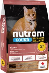 נוטרם S1 לגורי חתולים עוף וסלמון 5.4 ק"ג Nutram